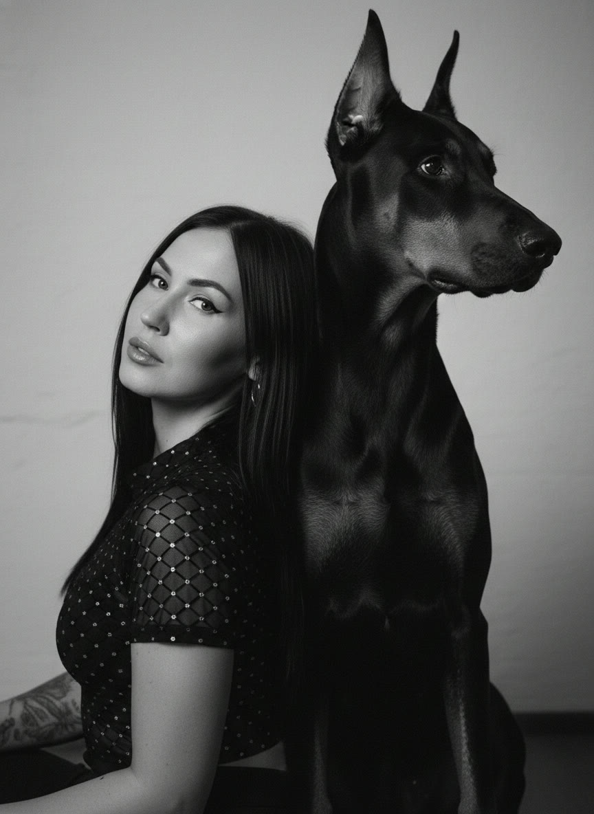 Doberman Noir